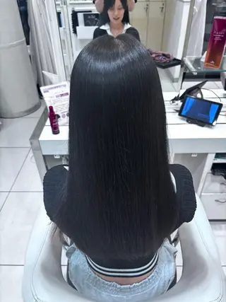 ロング カラー 艶髪 /ダメージレス 縮毛矯正 / くうのヘアスタイル