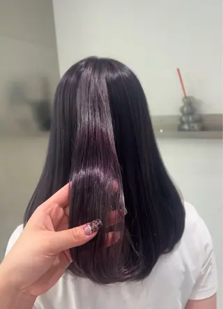 セミロング カラー Risa/盛れる レイヤー/艶カラーのヘアスタイル