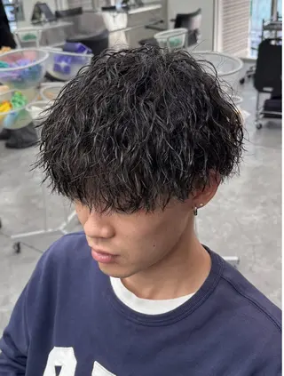 パーマ メンズ 深野 ちさとのヘアスタイル