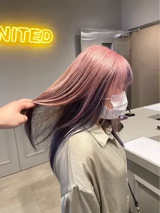 ロング カラー みう/仙台/暖色/ 艶髪/顔周りカット/のヘアスタイル