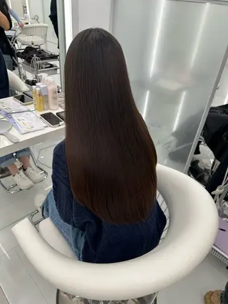 ロング カラー 🫧RYOグレージュ /透け感カラー🫧のヘアスタイル