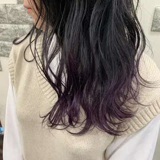 セミロング カラー 薄田 珠美のヘアスタイル