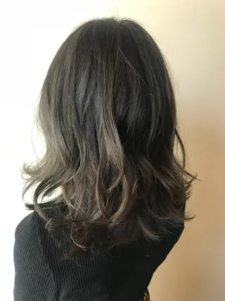 セミロング カラー 🎊ルービック 京橋店💛のヘアスタイル
