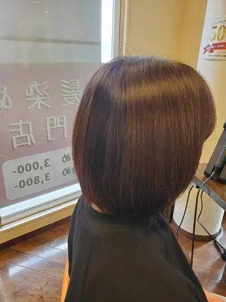 ショート 髪質改善する白髪染め ツヤイロ島田店のヘアスタイル