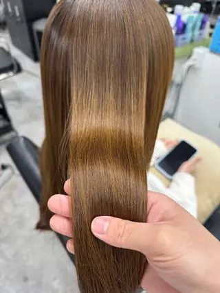 セミロング 髪質改善メニュー 長井 美佐子のヘアスタイル