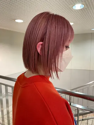 ショート カラー ブリーチカラー🌈 石垣翔太のヘアスタイル