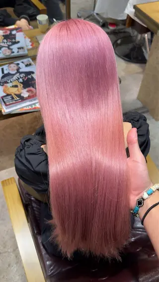 ロング カラー 💖艶髪&ブリーチ髪 質改善💖舜希のヘアスタイル