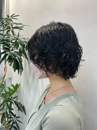 パーマ 表参道ミディアム レイヤー山岸季生のヘアスタイル