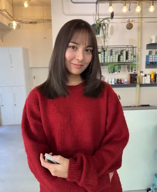 ミディアム pino.【ピノ】所属・pino代表ナガタ ユースケ/荻窪美容室のヘアスタイル