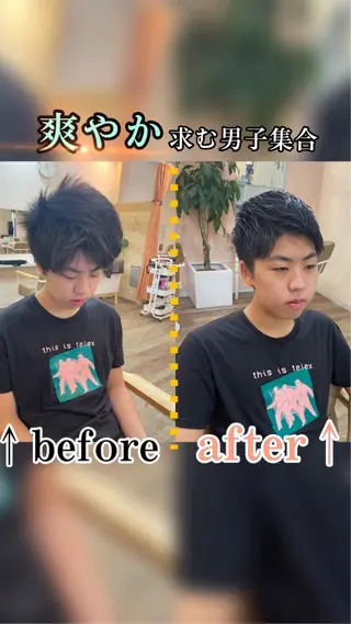 ショート メンズhair /こえびのヘアスタイル