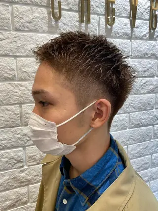 ショート メンズ 艶感🫧透明感カラー YUKARIのヘアスタイル