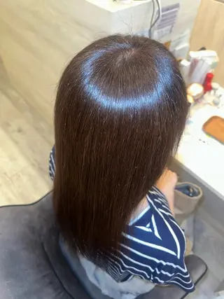 ロング カラー 小池 紗那花のヘアスタイル