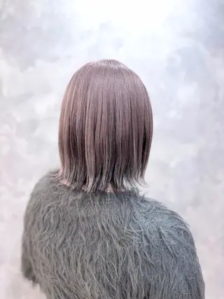 ミディアム カラー encount by mahalo 千葉所属・加賀文乃/ハイトーン /艶カラー/派手髪のヘアスタイル