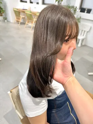 セミロング レイヤー／大宮／韓国 🤍AYA🤍のヘアスタイル