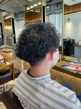 ショート メンズツイスパ ショートフクヤマシンのヘアスタイル