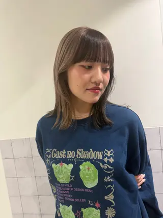 ミディアム 似合わせスタイル☁️ 堀内志茉🍀のヘアスタイル