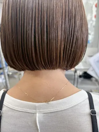 ショート カラー トレンドパーマ/ ボブ🌰くりーわのヘアスタイル