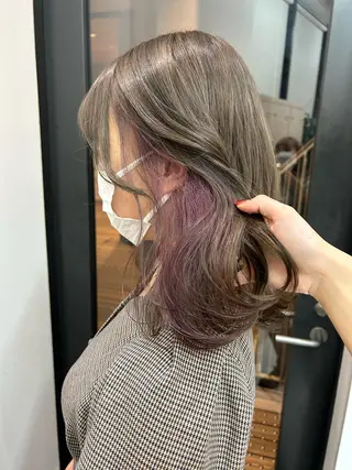 カラー 🤍垢抜け♡透明感 カラーmoeka🤍のヘアスタイル