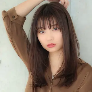 ロング カラー *モデル募集🤍横浜 透明感カラー🫧のヘアスタイル