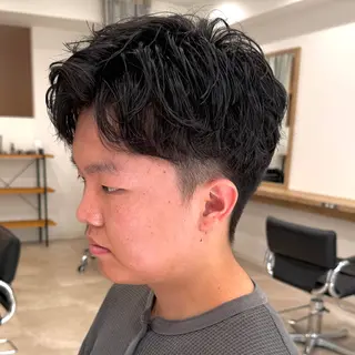 ミディアム パーマ メンズ 🌊毛流れ特化/ メンズ専門/翔平🌊のヘアスタイル
