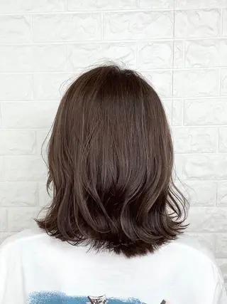 ミディアム カラー エイジングケア特化 美容師✂️山崎竜二のヘアスタイル