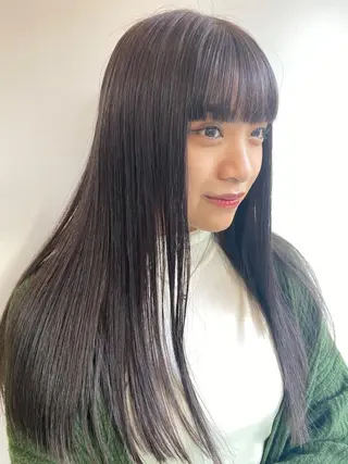 ロング カラー 砂原 ひよりのヘアスタイル
