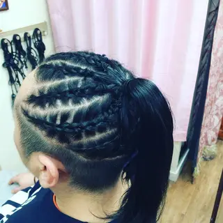 ミディアム ヘアアレンジ メンズ kou艶髪師色髪師 こう 艶髪師色髪師のヘアスタイル
