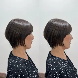 ショート 🎀艶カラー/ヘアメ しおり🎀のヘアスタイル