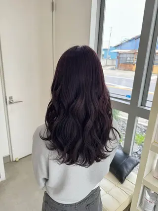 セミロング カラー 堀越 美羽のヘアスタイル