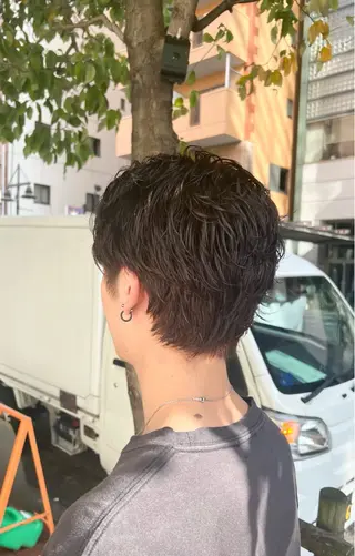 パーマ 和夢/メンズカット/ パーマ/ハイトーンのヘアスタイル