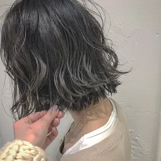 ミディアム カラー 荒川 ひなの 新川崎のヘアスタイル