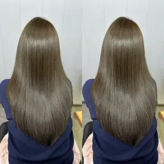 ロング カラー 髪質改善🩵縮毛矯正 代々木/木下のヘアスタイル