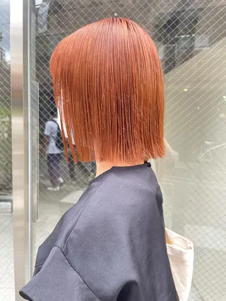 ショート カラー ヘアアレンジ satsuki 暖色・ブラウンカラーのヘアスタイル