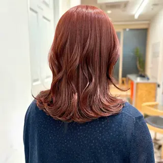 ミディアム カラー パーマ/暖色/ボブ イワタテ🇰🇷のヘアスタイル