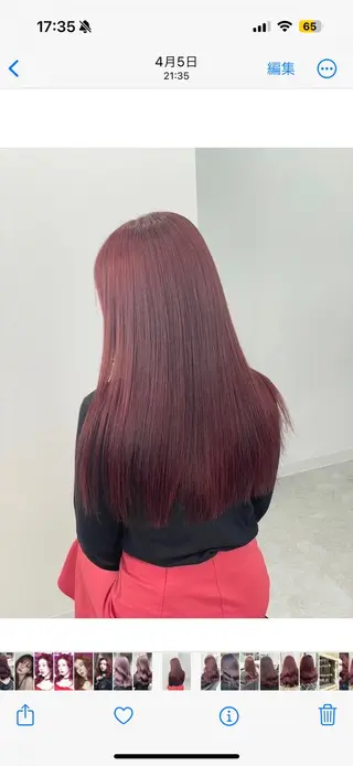 ロング カラー ヘアアレンジ 韓国レイヤーカット /韓国トレンドカラーのヘアスタイル