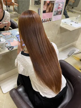 ロング 縮毛・酸性ストレート 特化のヘアスタイル