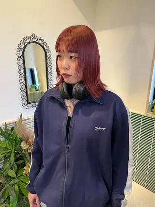 ミディアム カラー 🩷ハイトーン透明感 レイヤー🩷ユリカのヘアスタイル