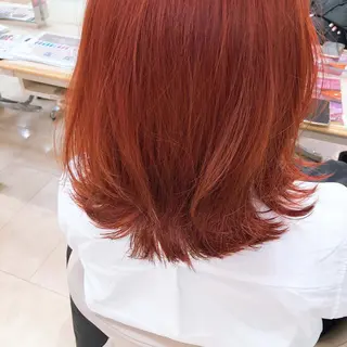 ミディアム カラー 盛れるレイヤーカット 得意🌹井上美沙のヘアスタイル
