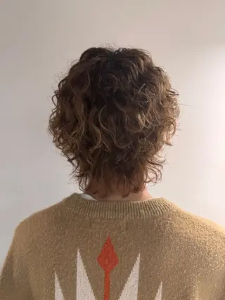 パーマ ハイトーン/パーマ 大名 sakiのヘアスタイル