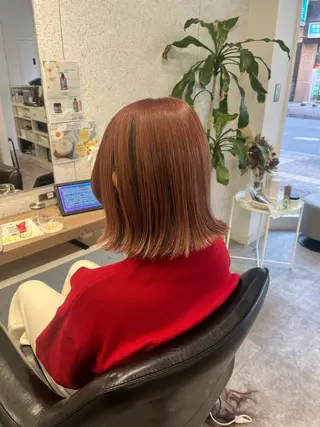 ミディアム カラー ヘアアレンジ 🍓艶髪/艶カラー しんたに🌈のヘアスタイル
