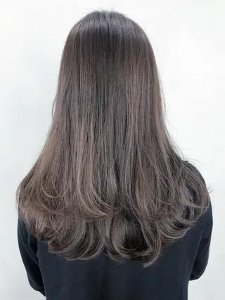 セミロング カラー パーマ ヘアアレンジ ITbyALBUM 中野店のヘアスタイル