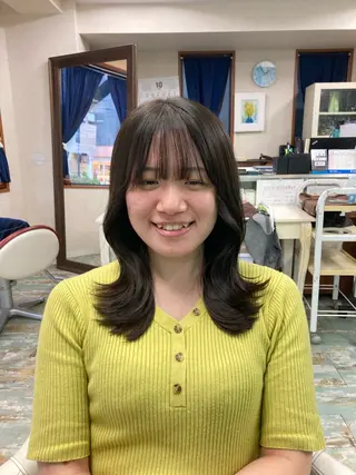 セミロング 田牧 みゆきのヘアスタイル