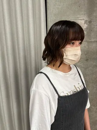 パーマ ボブパーマコテ巻き風 パーマNo1深江秀平のヘアスタイル