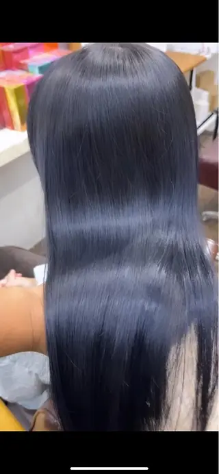 セミロング 髪質改善ストレートo rメンズスタイル今岡のヘアスタイル