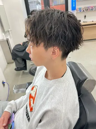 ショート カラー パーマ ヘアアレンジ メンズ 亀井隆汰/メンズ専門 パーマ特化美容師のヘアスタイル