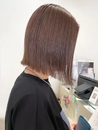 ミディアム カラー MIYU/透明感 渋谷/ベージュカラーのヘアスタイル