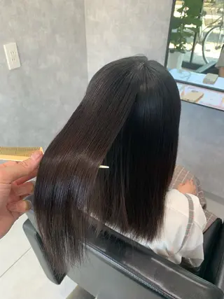 ミディアム 中川/縮毛矯正/ 高羽　克明のヘアスタイル