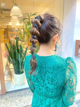 ヘアアレンジ 安永 涼のヘアスタイル