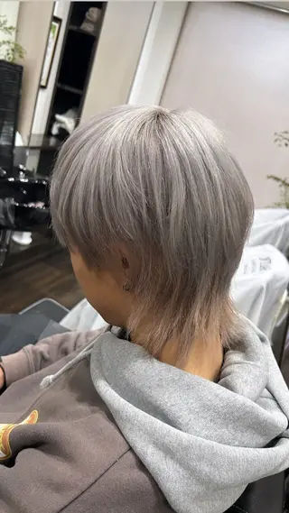 ショート カラー パーマ メンズ Taisei/ ブリーチモデル様募集のヘアスタイル