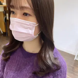 セミロング カラー ボブパーマ 🌷ヨシカワハナコのヘアスタイル